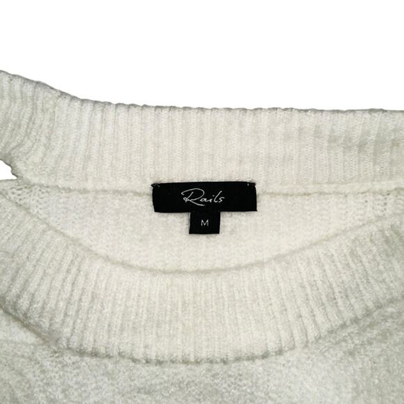 NEW Rails Alexi Cut Out Neck Rib Sweater Jumper MEDIUM - Picture 4 of 9